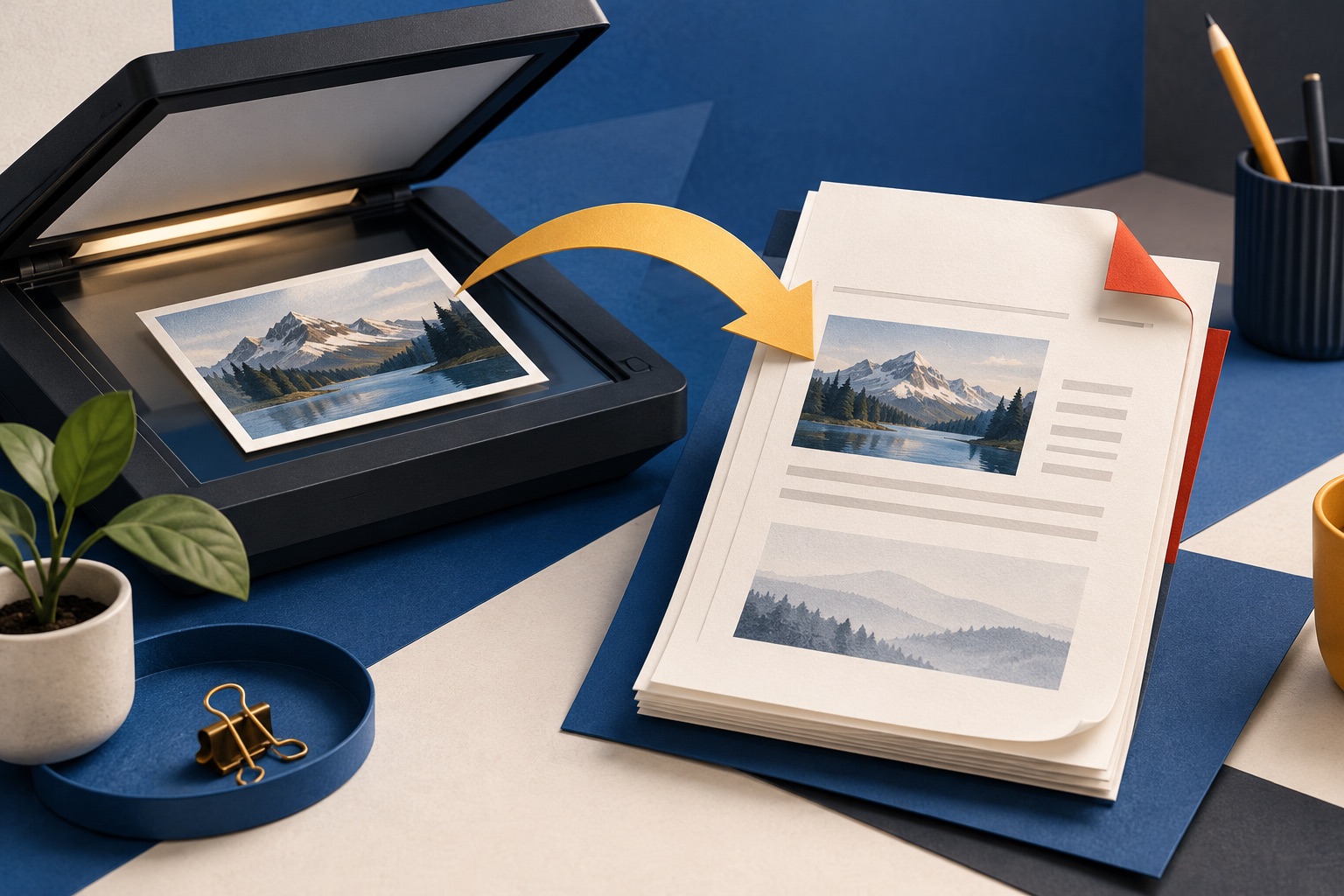 How to add scanned images to an existing PDF