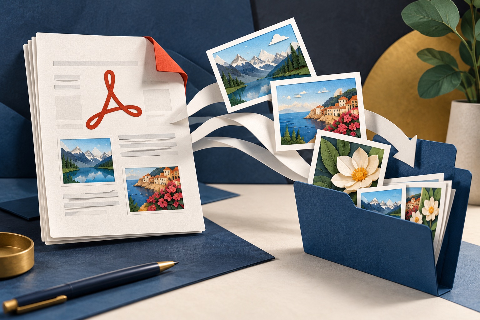 How to extract the original images from a PDF