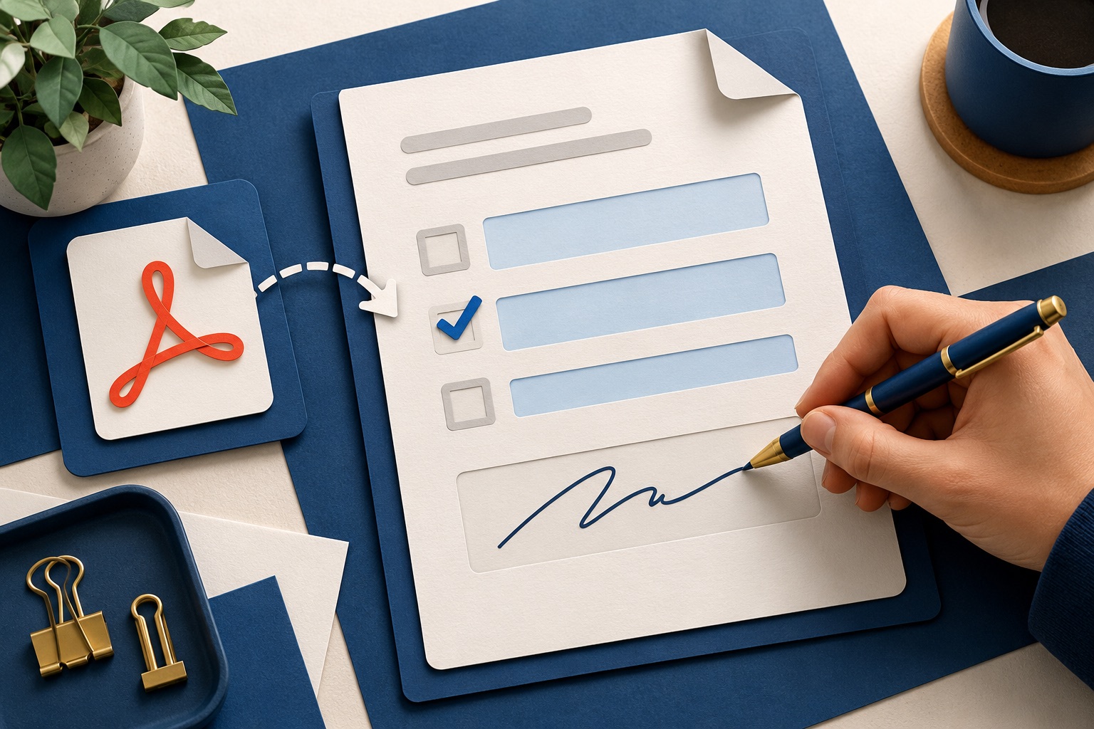 How to fill in and sign a PDF form