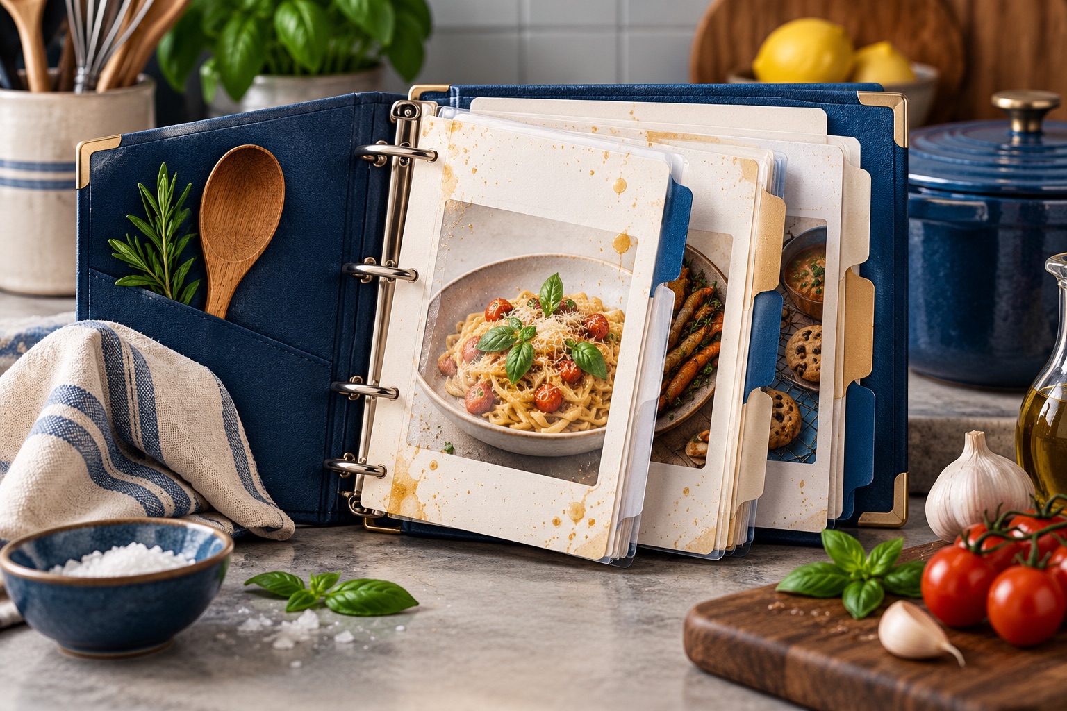How to build a printed recipe binder that survives a kitchen