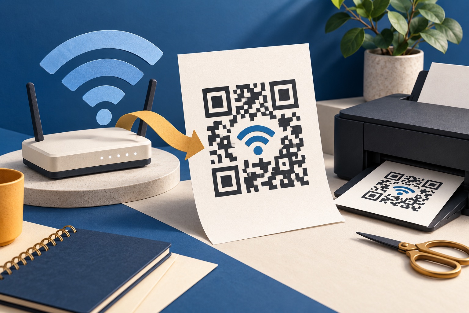How to make a Wi-Fi QR code and add it to a printable PDF