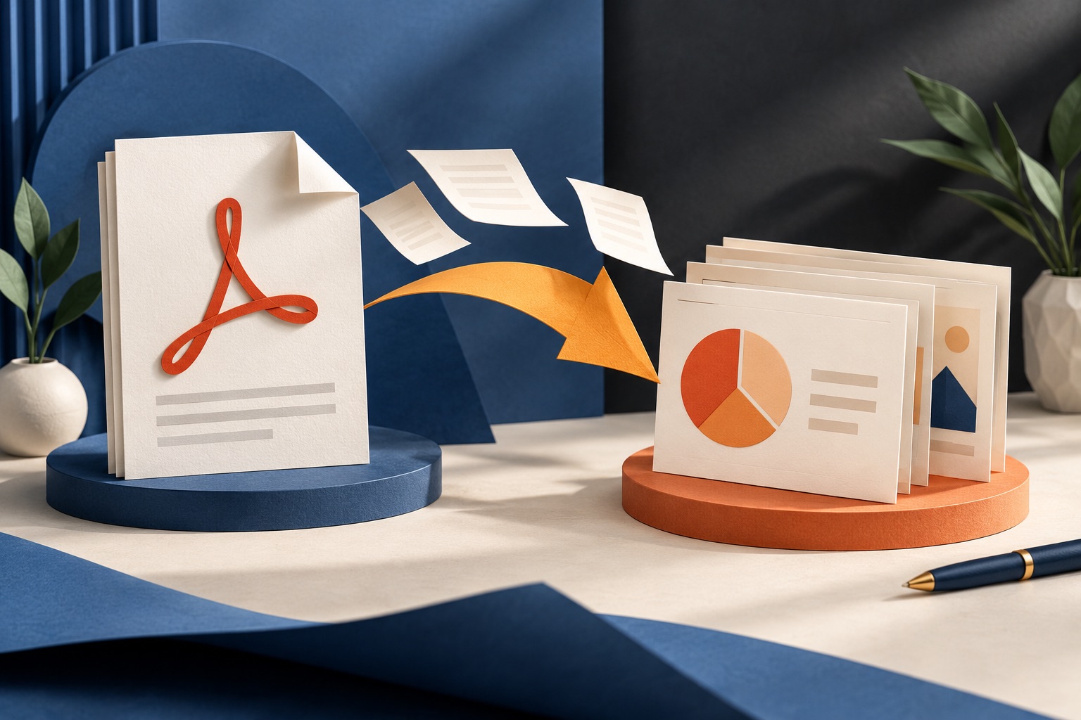 How to turn a PDF into PowerPoint slides