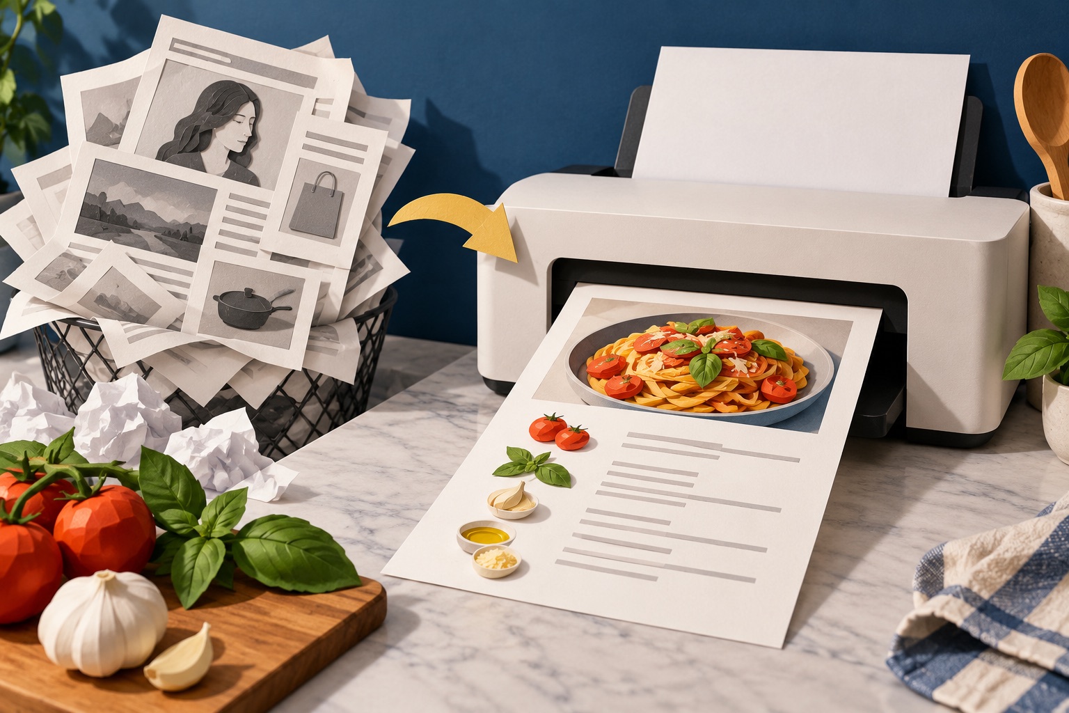 How to print a recipe without the life story and ads