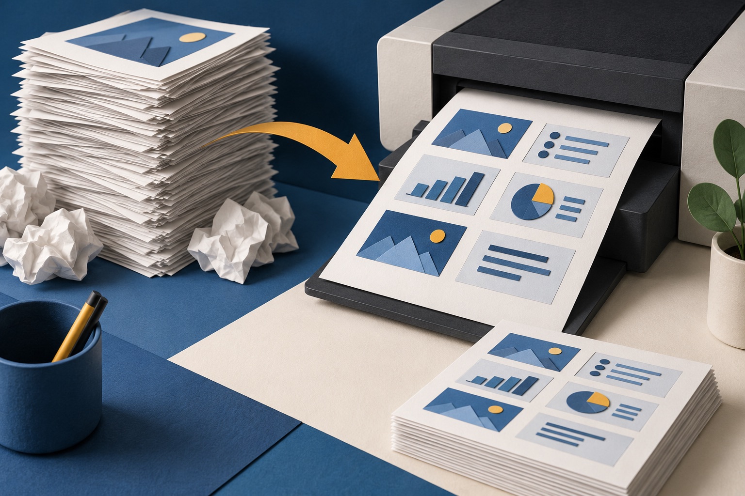 How to print slide handouts without wasting a stack of paper
