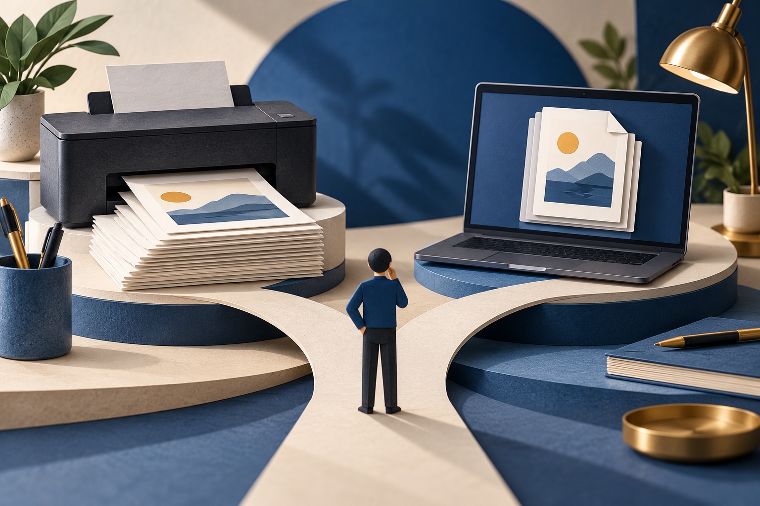 Print to paper or save as PDF? How to decide