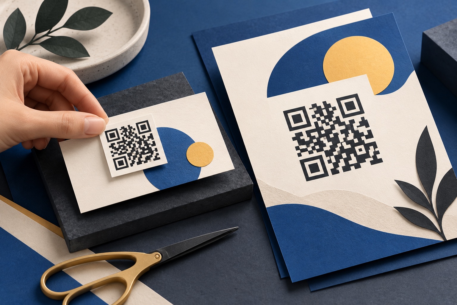 How to put a QR code on a business card or flyer