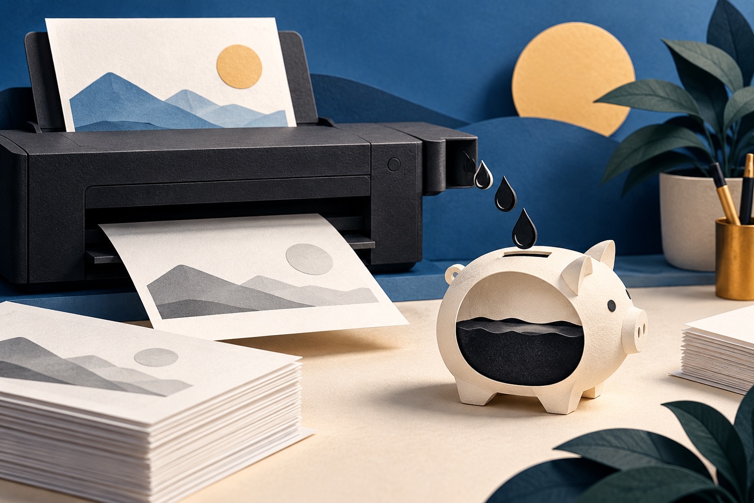 How to save ink when printing